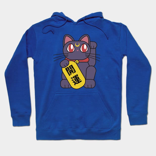 Lucky Cat From Space Hoodie by hellomelaniee